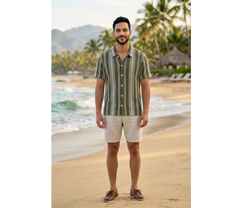 Hedge Mens Button Up Top