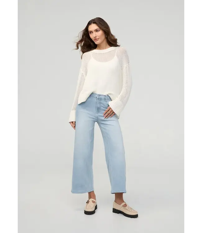 Duer Canada Performance Denim High Rise Wide Leg Crop