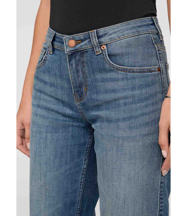 Duer Canada  Performance Denim Mid Rise Straight - Blue Ash