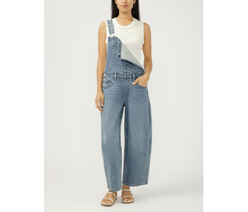 Silver Jeans Denim Barrel Leg Overalls
