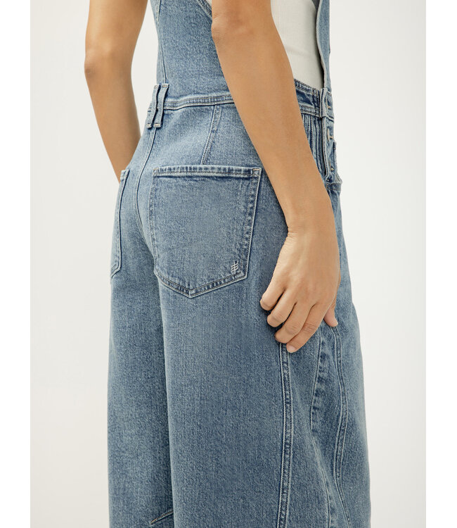 Silver Jeans Denim Barrel Leg Overalls