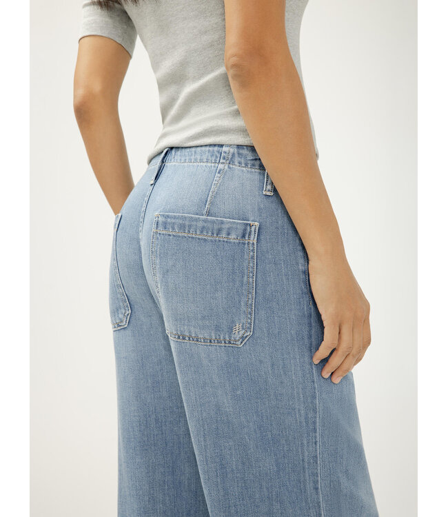Silver Jeans Wide Leg Drawstring Beach Jeans