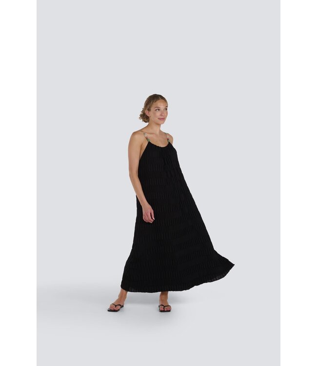 Jessica Laura Textured Tank Dress With Bead Straps