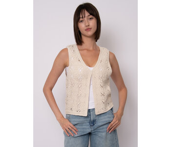 RD Style SLOANE SLEEVELESS V-NECK VEST CARDIGAN