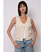 RD International RD Style SLOANE SLEEVELESS V-NECK VEST CARDIGAN