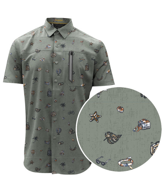 Point Zero 4 way stretch Quick Dry Shirt  with Zipper Pocket