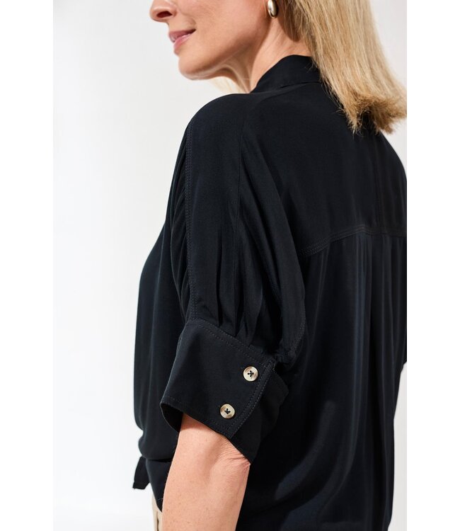 Tribal Canada  SOFT SATIN DROP SHOULDER CLASSIC BLOUSE