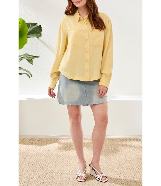 Tribal Canada TENCEL CAVALRY TWILL BUTTON FRONT SHIRT