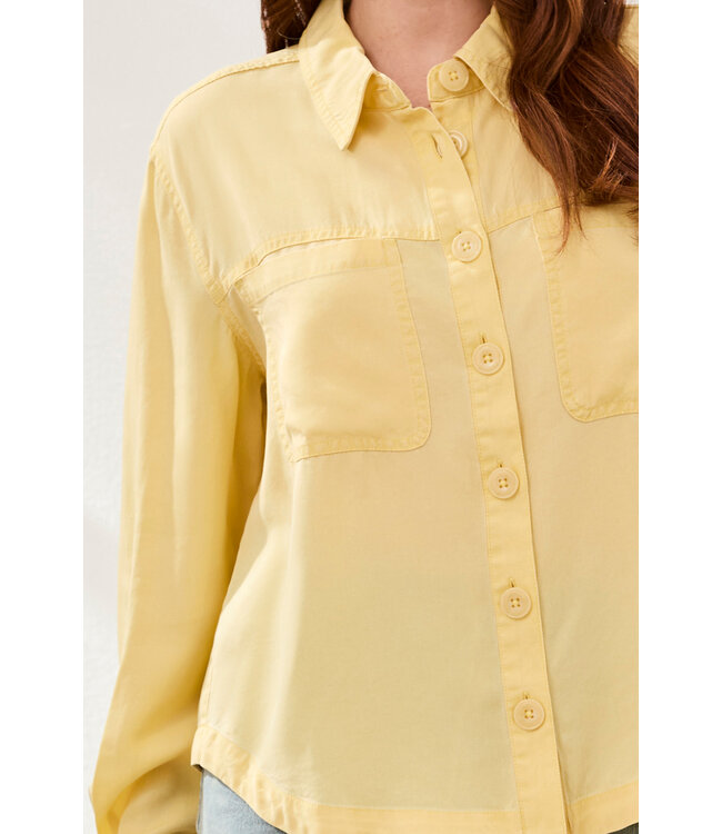 Tribal Canada TENCEL CAVALRY TWILL BUTTON FRONT SHIRT