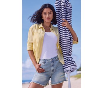 Tribal Canada TENCEL CAVALRY TWILL BUTTON FRONT SHIRT