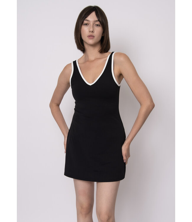 RD Style MATILDA SECOND SKIN SPORT V-NECK MINI DRESS