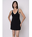 RD International RD Style MATILDA SECOND SKIN SPORT V-NECK MINI DRESS