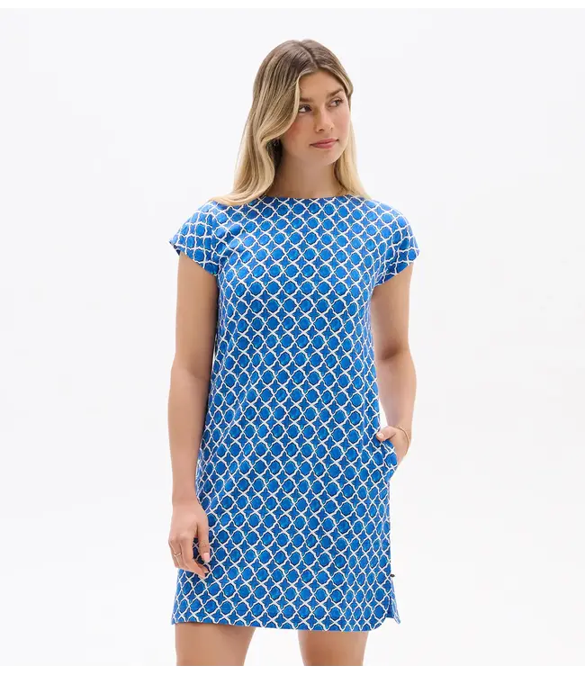 Hatley Capri Dress - French Blue Medallion