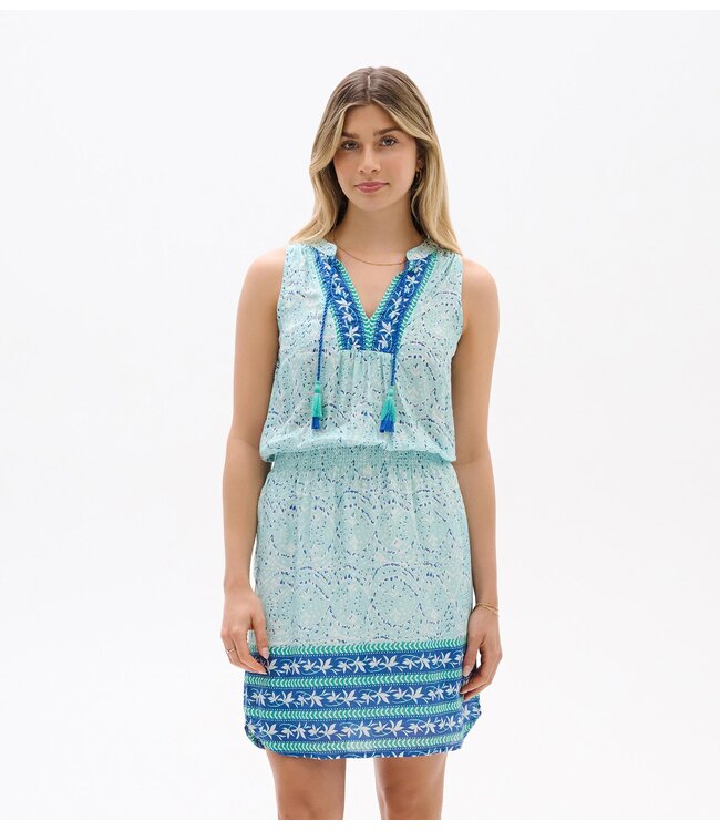 Hatley Chloe Dress - Beach Glass Ikat