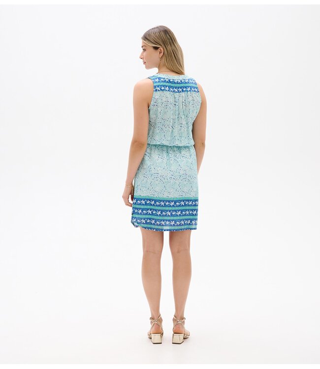 Hatley Chloe Dress - Beach Glass Ikat