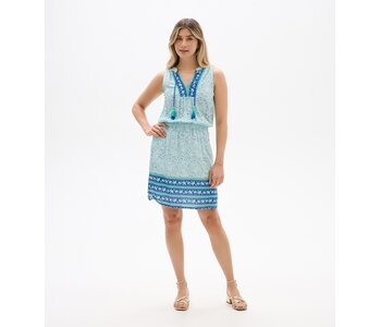 Hatley Chloe Dress - Beach Glass Ikat