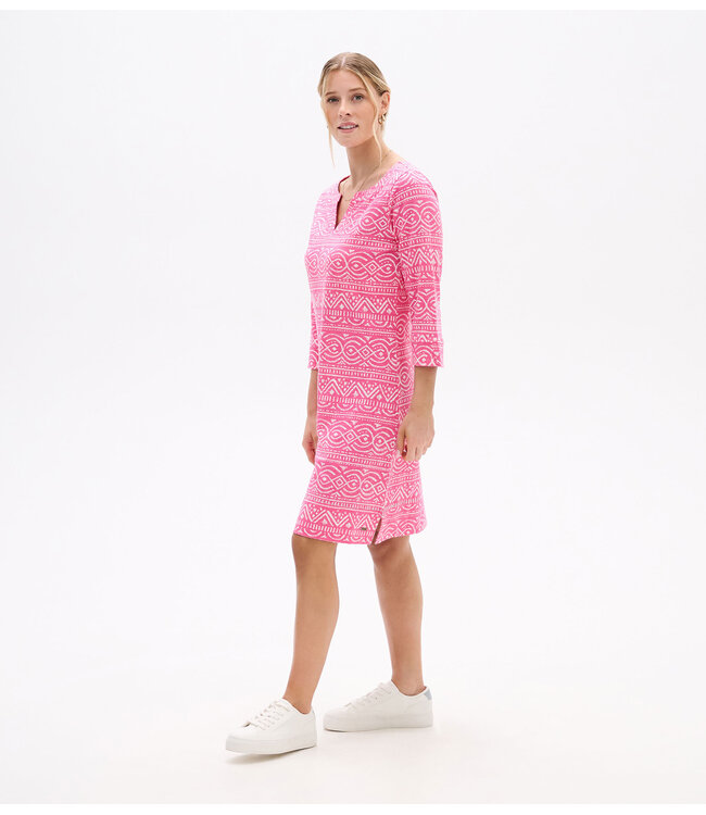 Hatley Lily Notch Neck Dress - Sketched Lines