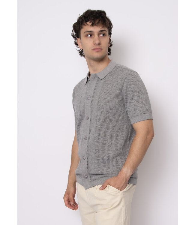 HEDGE MENS KNIT SHORT SLEEVE TOP