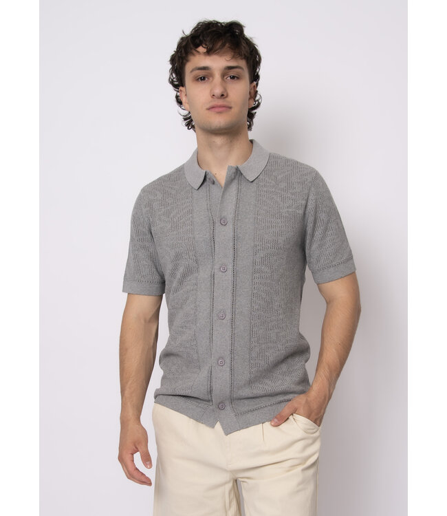 HEDGE MENS KNIT SHORT SLEEVE TOP