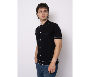 HEDGE MENS KNIT SHORT SLEEVE TOP