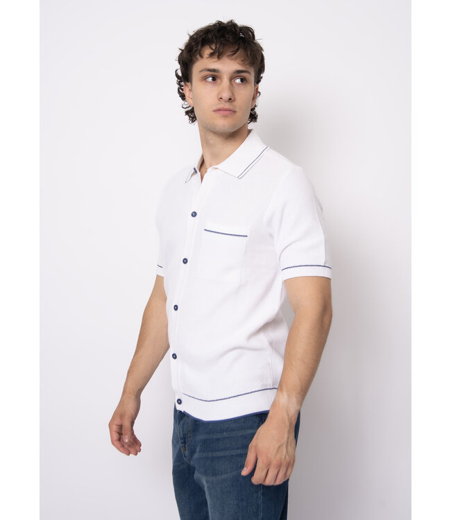 HEDGE MENS KNIT SHORT SLEEVE TOP