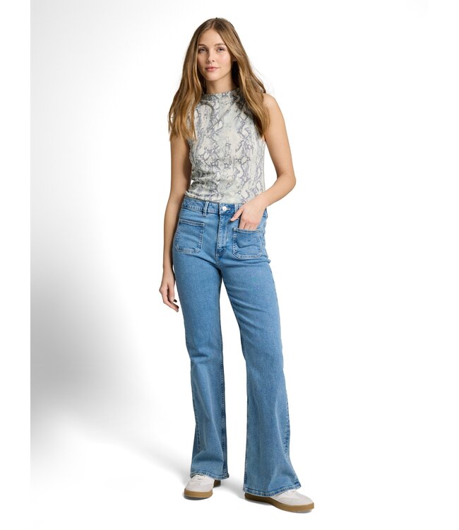 Tom Tailor Slim Fit Top with Snake Pattern