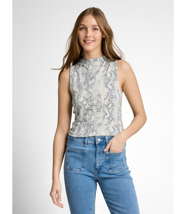 Tom Tailor Slim Fit Top with Snake Pattern