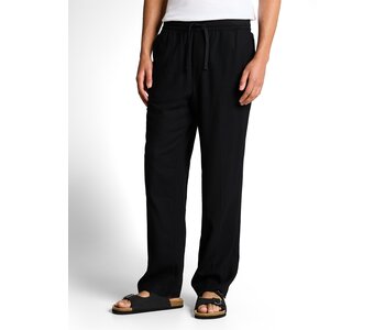 Tom Tailor Loose Viscose Lnen Beach Pants Black