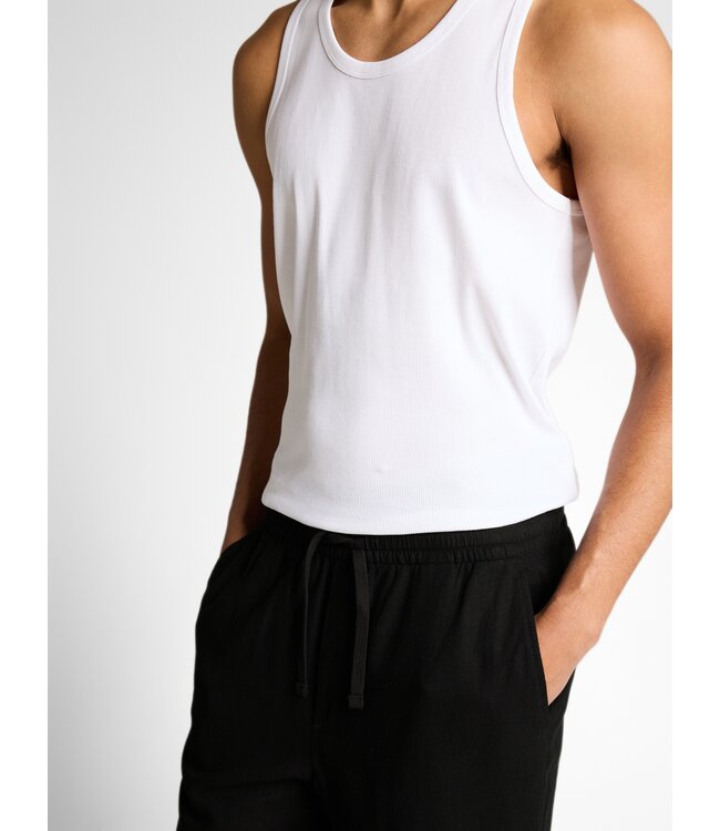 Tom Tailor Loose Viscose Lnen Beach Pants Black