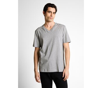 set of 2  100% Cotton V Neck T-shirt in double pack