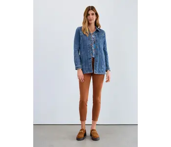 FDJ  LONG DENIM JACKET JEAN Dark Indigo