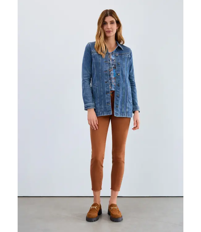 FDJ  LONG DENIM JACKET JEAN Dark Indigo