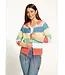 FDJ FRENCH DRESSING FDJ Striped Pointelle Hooded Cardigan Parasol Stripe