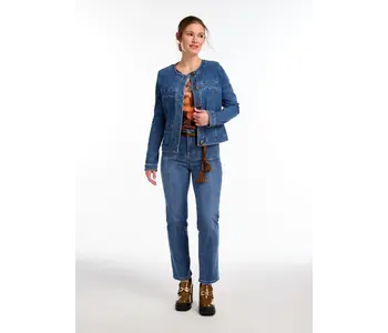 FDJ Colarless Denim Jacket