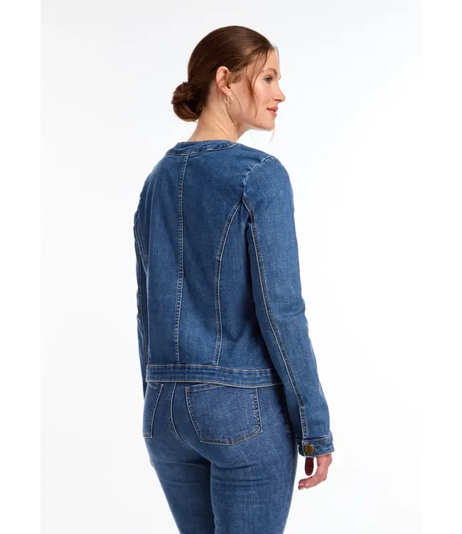 FDJ Colarless Denim Jacket