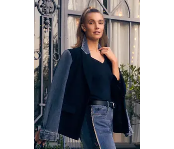 FDJ Mixed Media Blazer