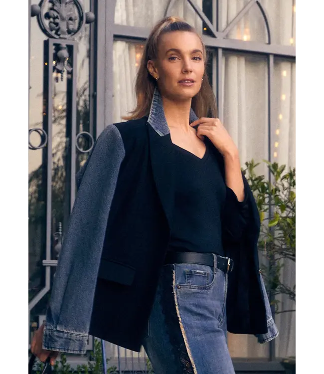 FDJ Mixed Media Blazer