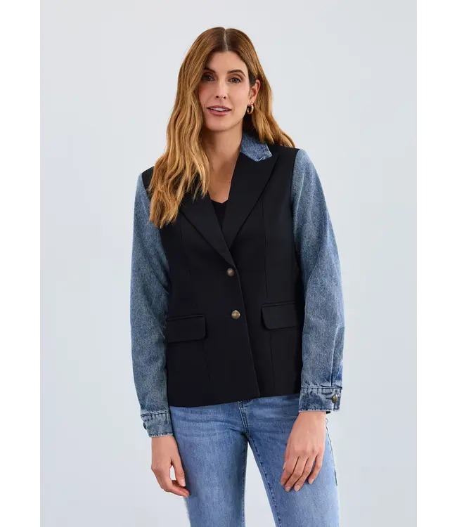 FDJ Mixed Media Blazer