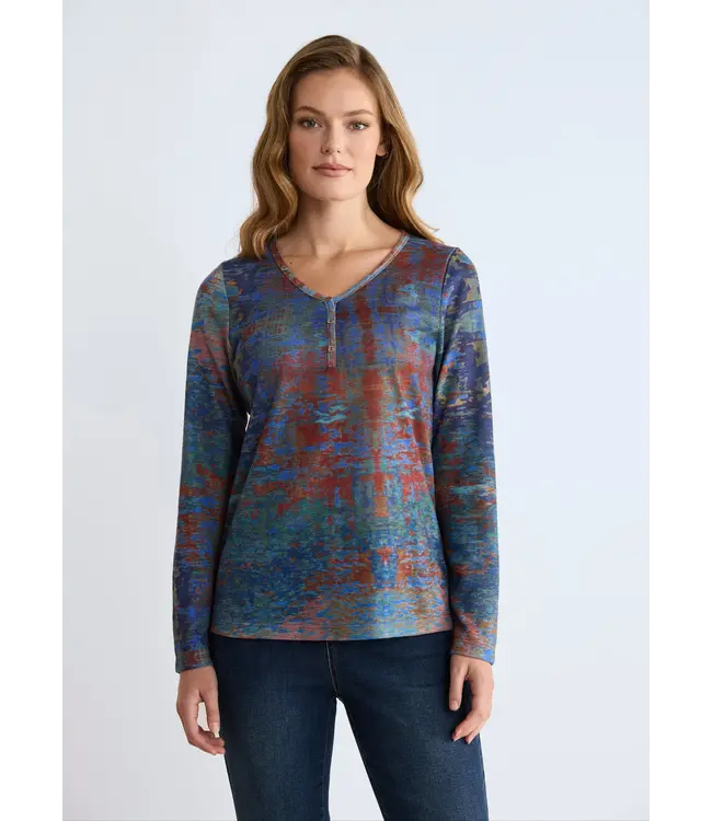 FDJ Long Sleeve Henley Top