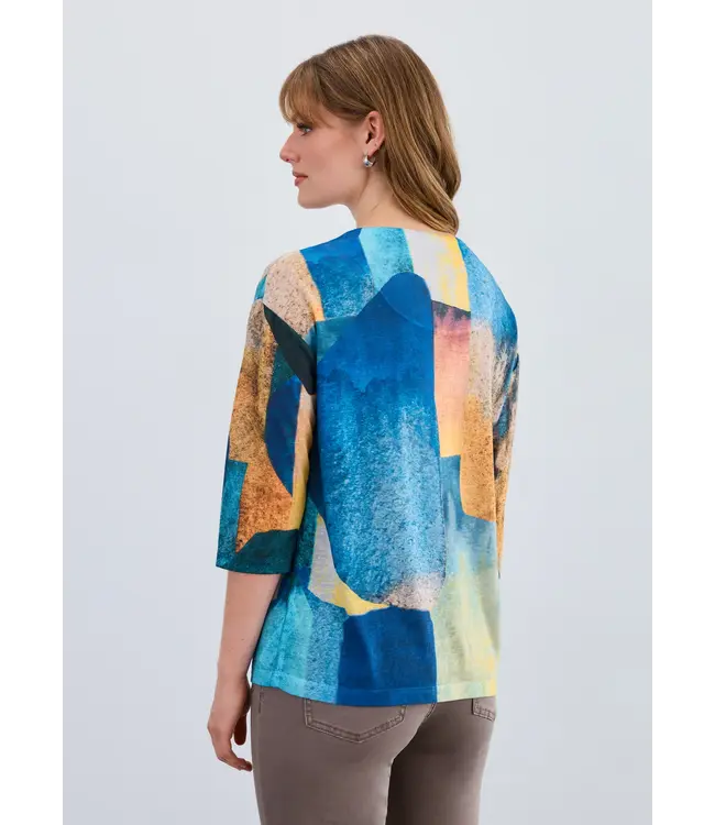 FDJ Drop Shoulder Notch-Neck Top  Brick Lane