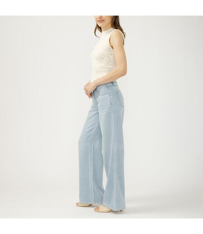 Silver Jeans Suki Mid Rise Wide Leg Jeans