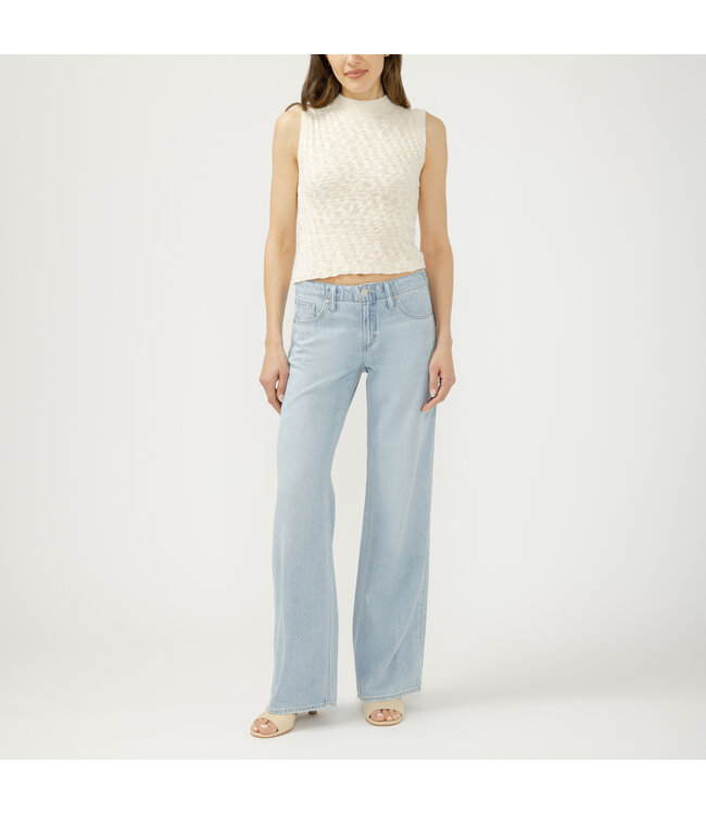 Silver Jeans Suki Mid Rise Wide Leg Jeans