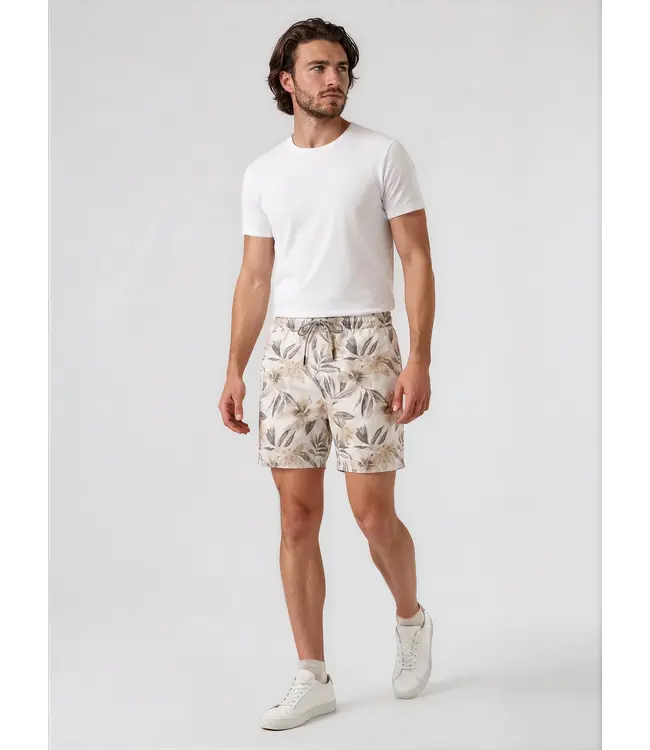 Point Zero 4-Way Stretch Floral Print Swim Shorts Inseam: 6 1/2"