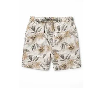 Point Zero 4-Way Stretch Floral Print Swim Shorts Inseam: 6 1/2"