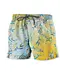 POINT ZERO Point Zero 4-Way Stretch Tropical Print Swim Shorts Inseam: 6 1/2"