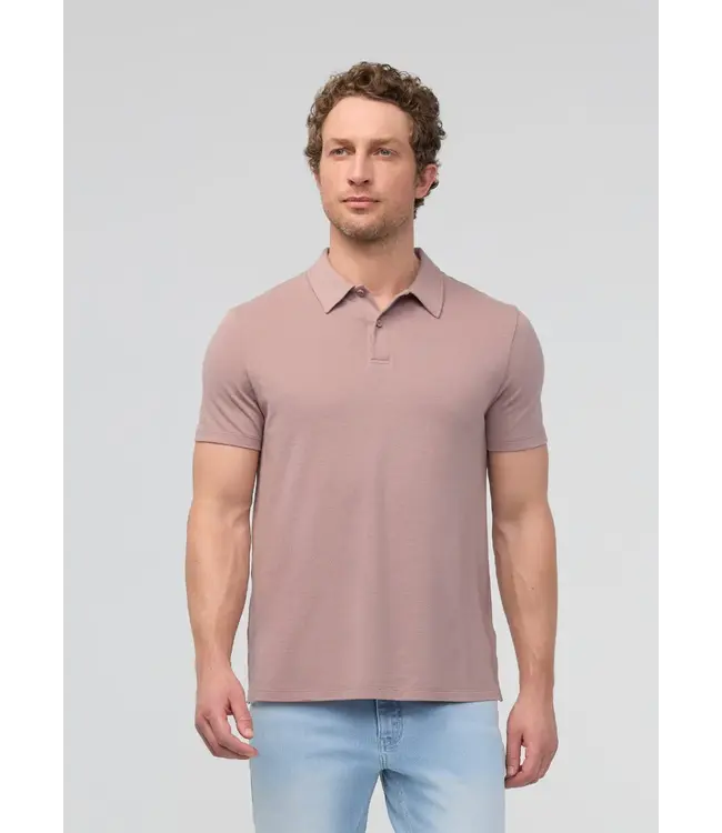 Duer Canada  Air Flow Pique Polo - Hazy Mauve