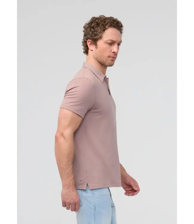 Duer Canada  Air Flow Pique Polo - Hazy Mauve