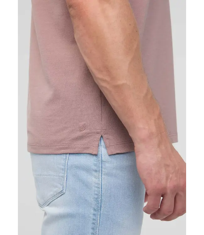 Duer Canada  Air Flow Pique Polo - Hazy Mauve