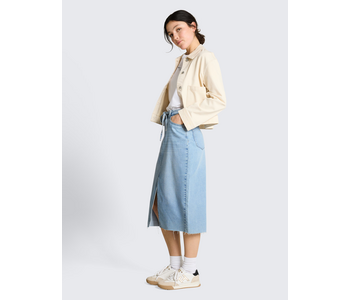 Tom Tailor Midi Denim Skirt Stone Denim