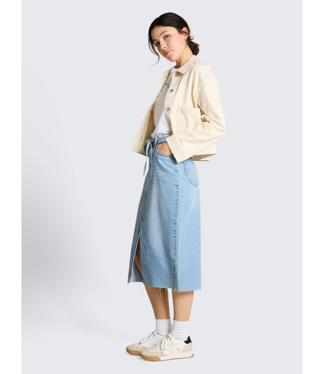 Tom Tailor Midi Denim Skirt Stone Denim